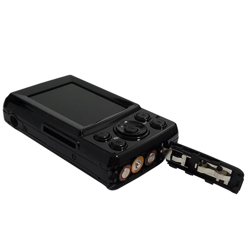 16Mp Mini Digital Camera For Kids - 2.4 Inch 720P Cute Cartoon Design - Multifunctional Toy For Children'S Birthday - Black