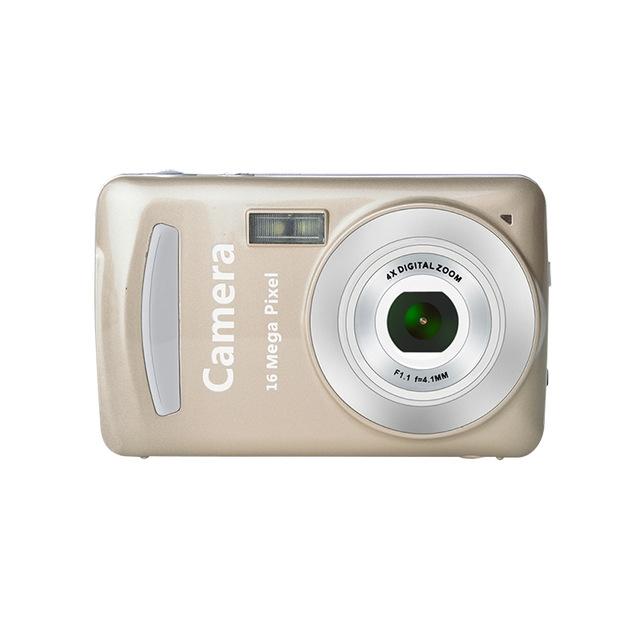 16Mp Mini Digital Camera For Kids - 2.4 Inch 720P Cute Cartoon Design - Multifunctional Toy For Children'S Birthday - Black
