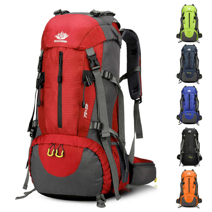 Capacity Nylon Hiking Backpack - Durable, Multi-Functional Outdoor Travel Pack