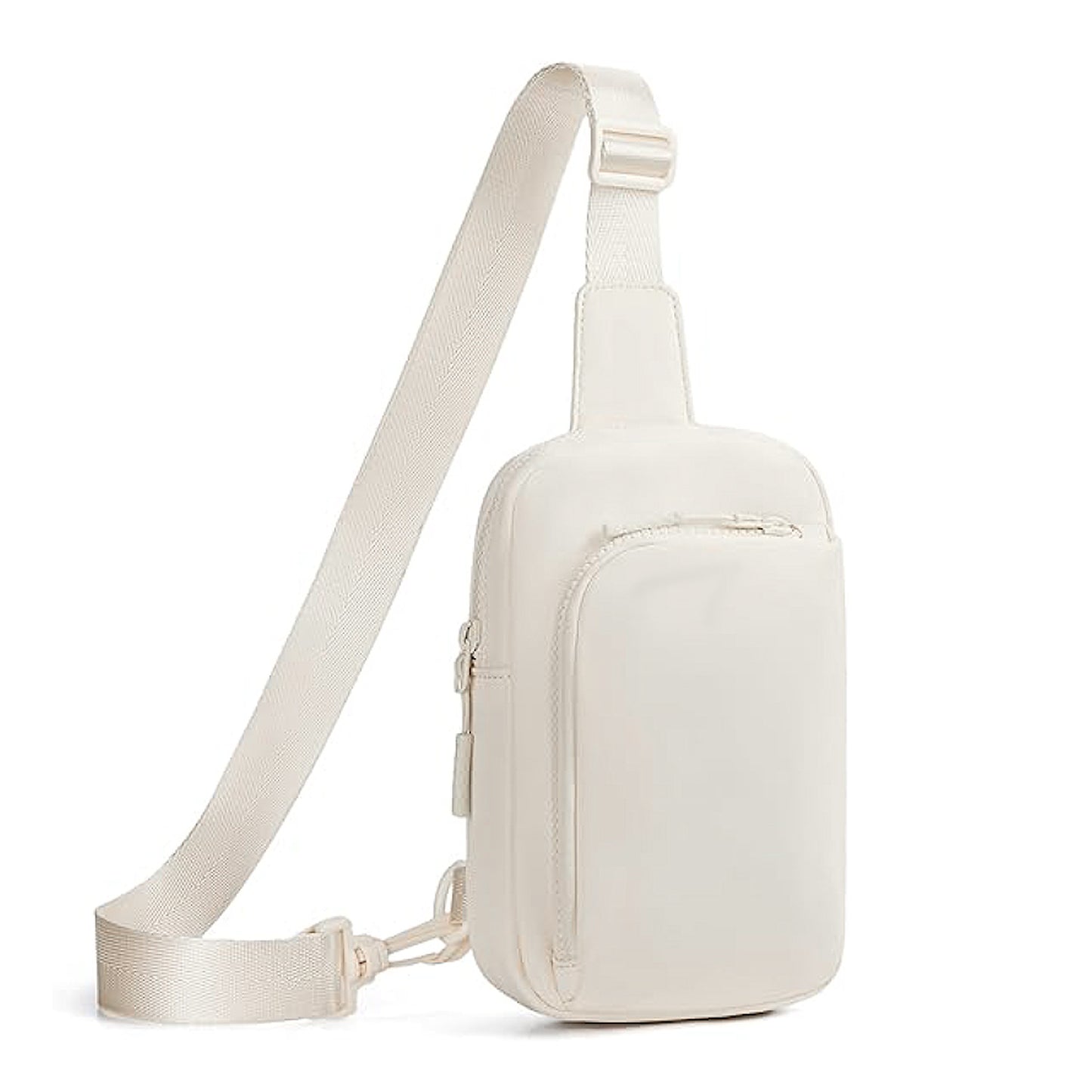 Black Trendy Waterproof Sling Bag - Lightweight Crossbody Chest Pack, Adjustable Strap