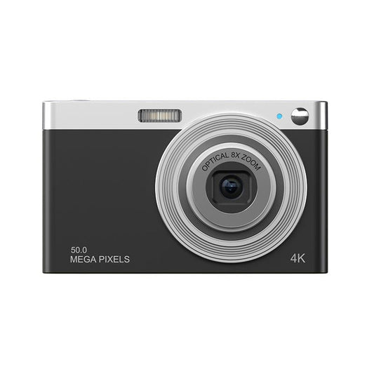 4K 8X Optical Zoom Telescopic Lens Digital Camera - Black 2.88 Inch