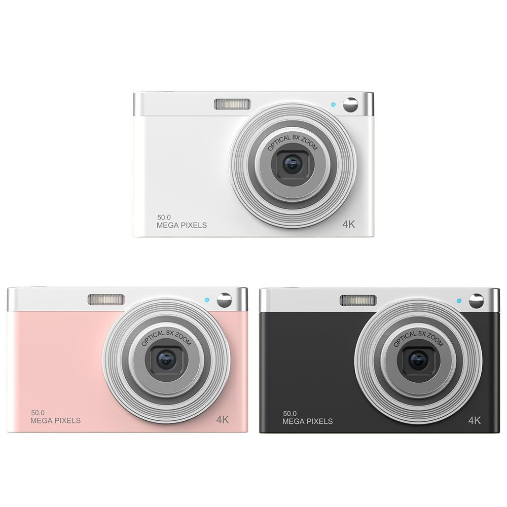 4K 8X Optical Zoom Telescopic Lens Digital Camera - Black 2.88 Inch