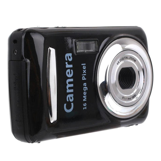 16Mp Mini Digital Camera For Kids - 2.4 Inch 720P Cute Cartoon Design - Multifunctional Toy For Children'S Birthday - Black