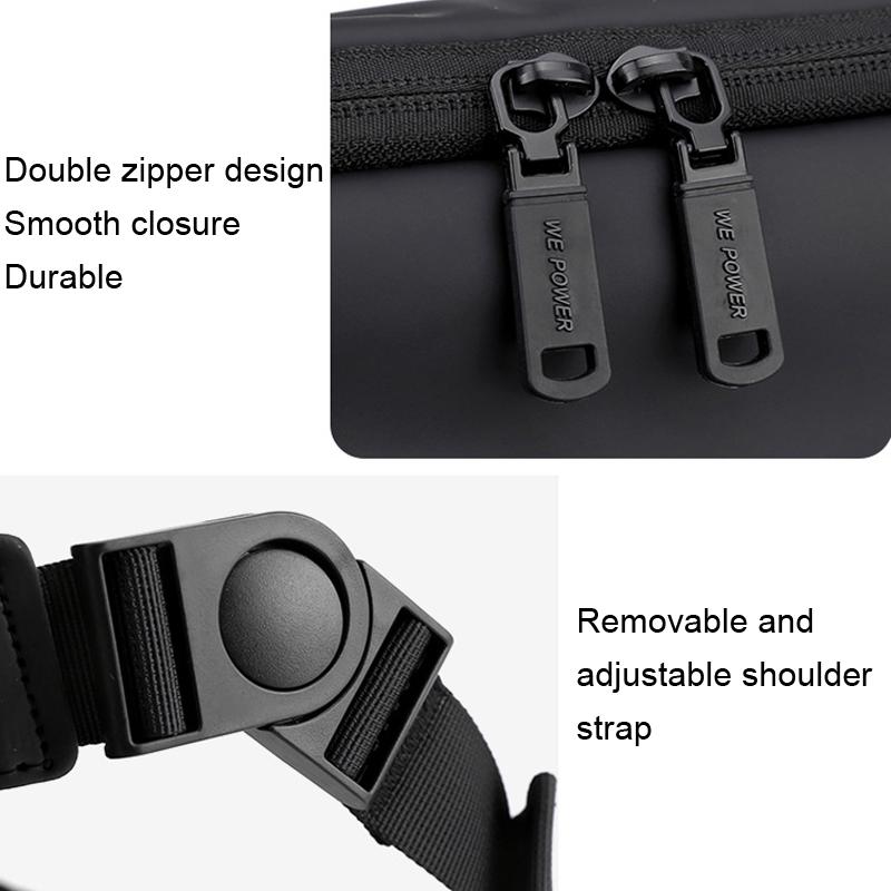Large Capacity Waterproof Messenger Bag For Men - Dark Blue