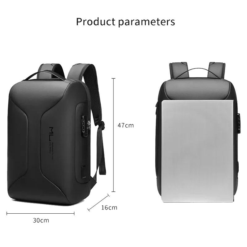 Large Capacity Waterproof Laptop Backpack With Usb Port For Business Travel
