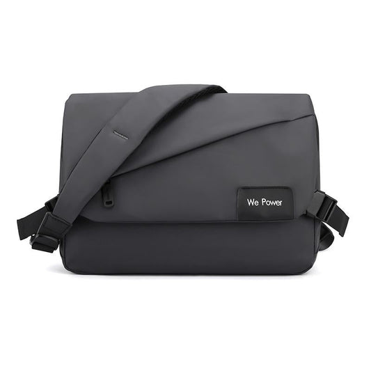 Large Capacity Waterproof Messenger Bag For Men - Grey