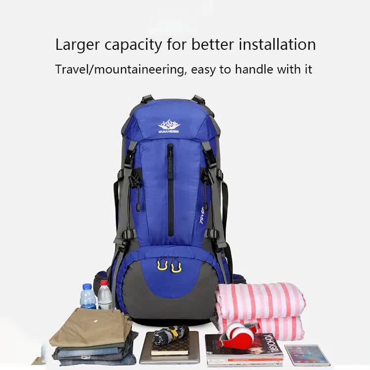Capacity Nylon Hiking Backpack - Durable, Multi-Functional Outdoor Travel Pack